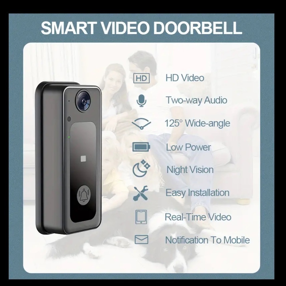 Wireless doorbell camera